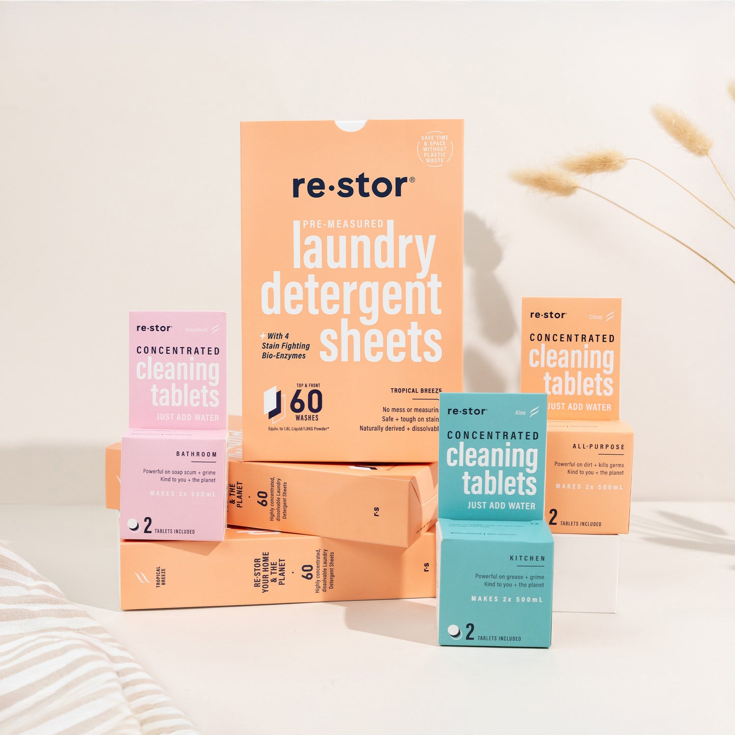 Big Refill Bundle (3x Laundry Sheets, 3x Cleaning Refill Packs)